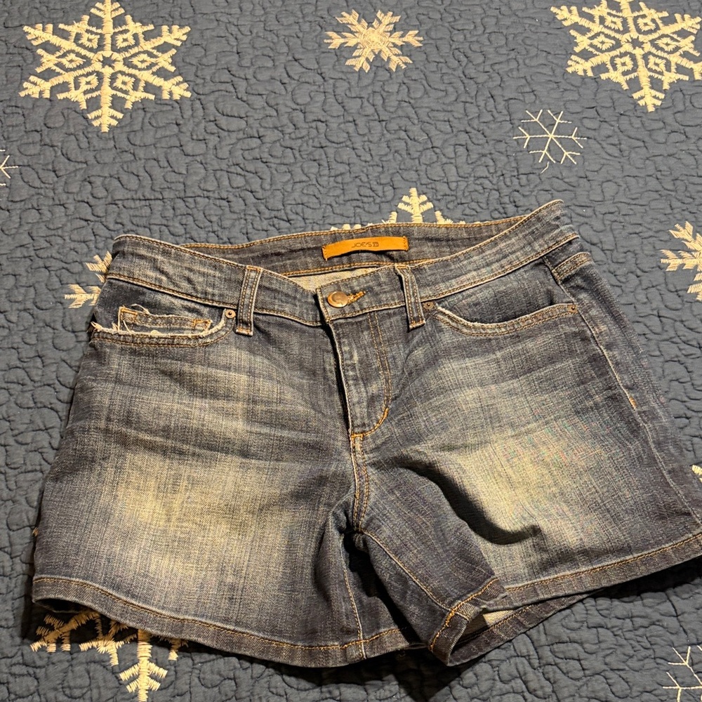 Joe's Jeans Women's Faded Blue Denim Shorts